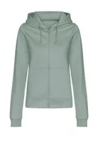 Bluză damă Just Hoods College Zoodie personalizată, verde