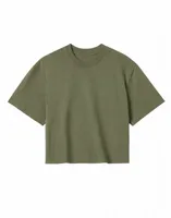 Tricou damă True Blanks Crop Top personalizat, verde