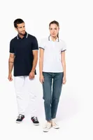 Tricou polo damă Kariban Ladie S Short-sleeved Poloshirt With Contrasting Piping personalizat, pe model