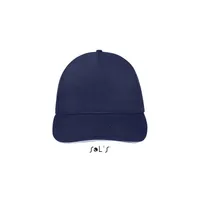 SUNNY FIVE PANEL CAP 180g personalizat, albastr marin francez/alb