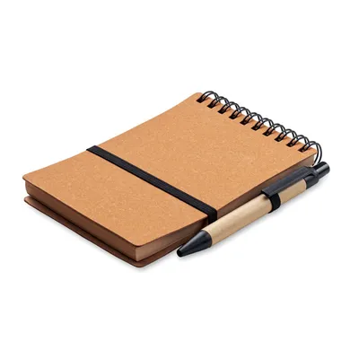 Caiet reciclat cu pix personalizat