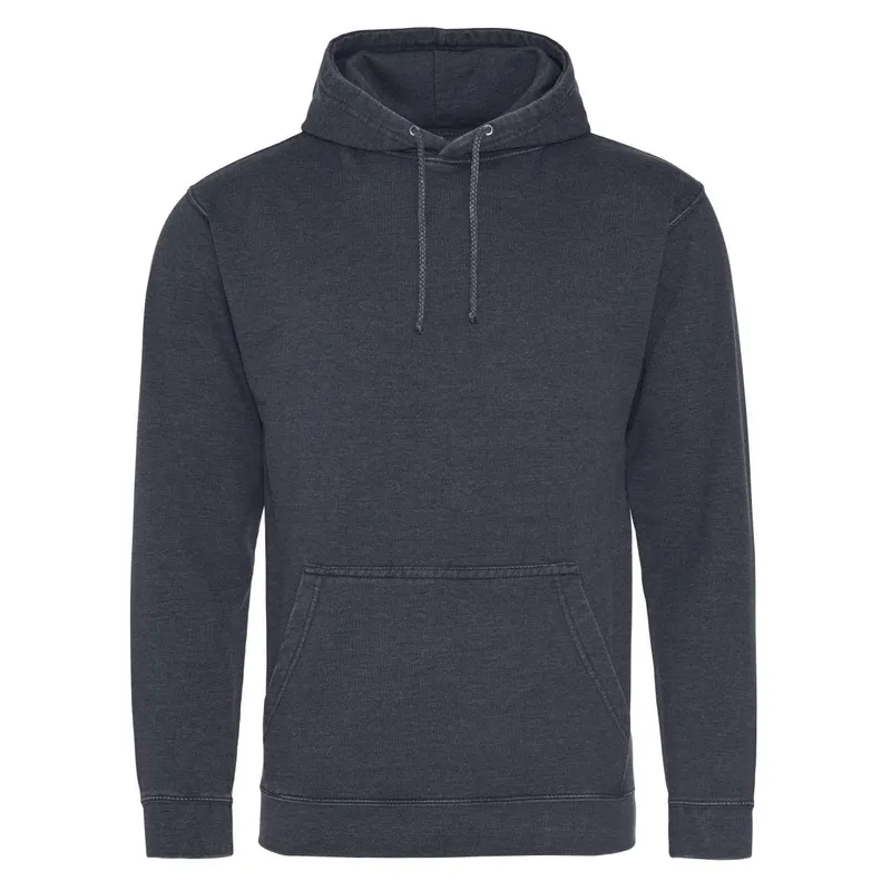 Hanorac unisex Just Hoods Washed personalizat, pe model
