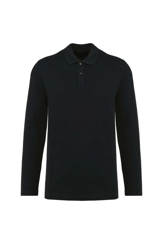 Tricou polo bărbați Kariban Premium Supima® personalizat, negru