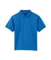 Tricou polo copii Gildan Dryblend® Jersey personalizat, albastru