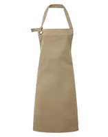 Șorț Premier Calibre Heavy Cotton Canvas Bib personalizat, maro