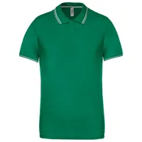Tricou polo bărbați Kariban Short-sleeved personalizat, verde