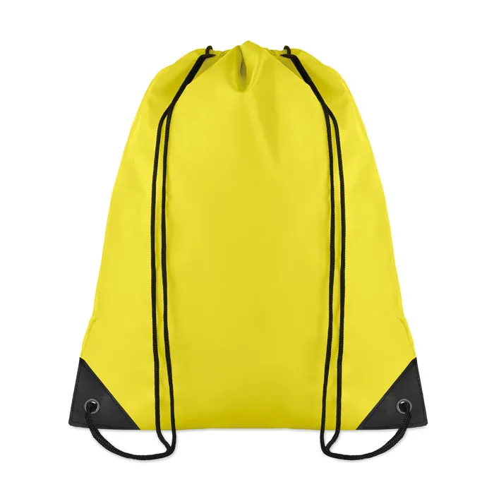 Rucsac cu şnur personalizat, galben