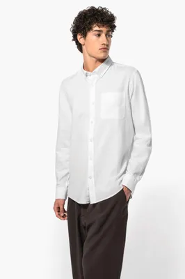 Cămașă bărbați Kariban Washed Oxford Cotton