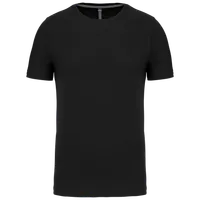 Tricou bărbați Kariban Short-sleeved Crew Neck personalizat, negru