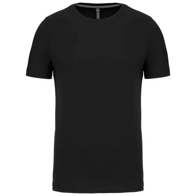 Tricou bărbați Kariban Short-sleeved Crew Neck personalizat, negru