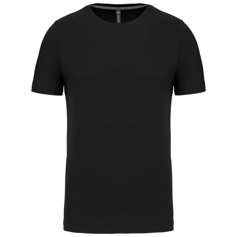 Tricou bărbați Kariban Short-sleeved Crew Neck personalizat, negru