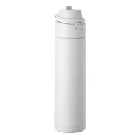 Sticlă cu perete simplu 650 ml personalizată, alb