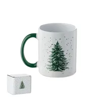 Cană ceramică sezonieră 300ml personalizată, verde