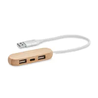 Hub USB dual cu 3 porturi personalizat