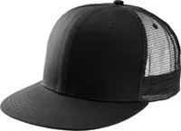 Șapcă K-UP Trucker Flat Peak 6 Panels personalizată, negru