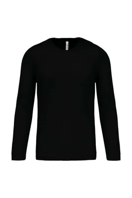 Tricou cu mânecă lungă bărbați Proact Sports personalizat, negru