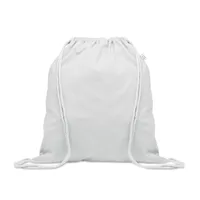 Pungă bumbac reciclat 140 g/m² MO24202-3 personalizată, alb