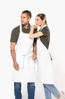 Șorț Kariban Cotton High-temperature Washable personalizat, pe model