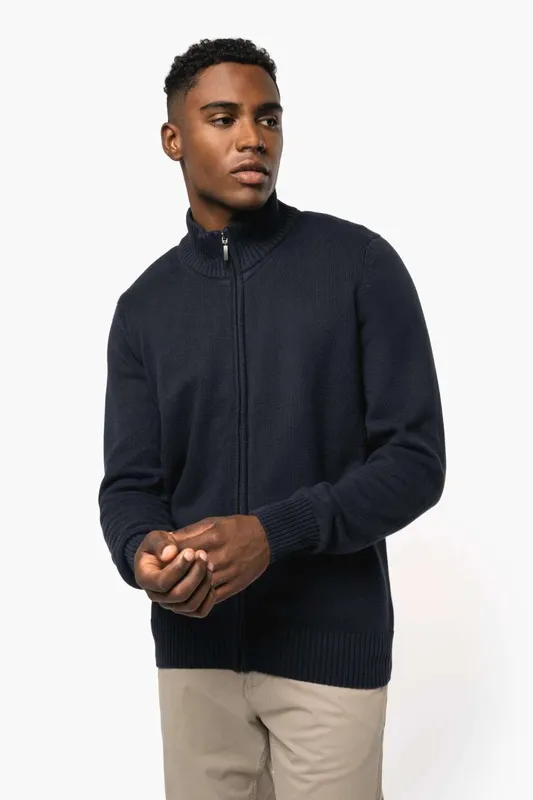 Bluză bărbați Kariban Full Zip Cardigan