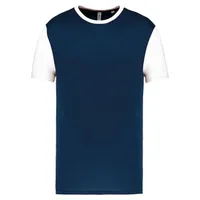 Tricou unisex Proact Adults Bicolour Short-sleeved personalizat, albastru