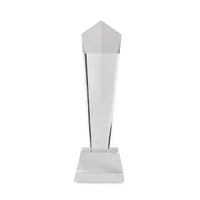 Trofeu din cristal în cutie de personalizat