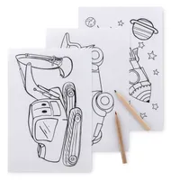 Set pt colorat cu 6 creioane personalizat, vedere detaliu