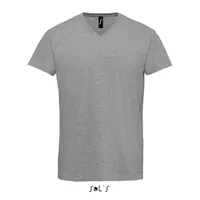 Tricou bărbați SOL'S Imperial V V-neck personalizat, gri