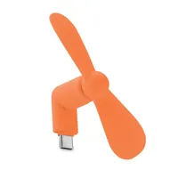 Ventilator USB portabil personalizat, portocaliu