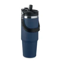 Pahar cu perete dublu 850 ml personalizat, albastru marin francez