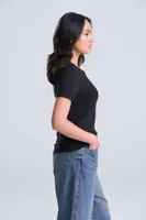 Tricou damă Just Ts Tri-blend T personalizat, pe model
