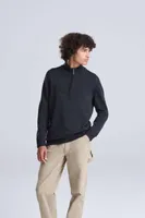 Bluză unisex Ecologie Wakhan 1/4 Zip Sustainable Sweater personalizată, pe model