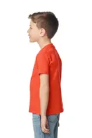 Tricou copii Gildan Softstyle™ Midweight personalizat, pe model