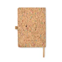 Notebook A5 din plută colorată personalizat, vedere lateral