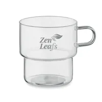 Sticlă borosilicată  300 ml personalizată, vedere zona de personalizare