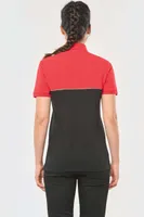 Tricou polo unisex Designed To Work Eco-friendly Two-tone Short Sleeve personalizat, pe model