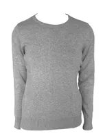 Bluză damă Legend Classics Crew Neck Fine Gauge Cotton Pullover personalizată, gri