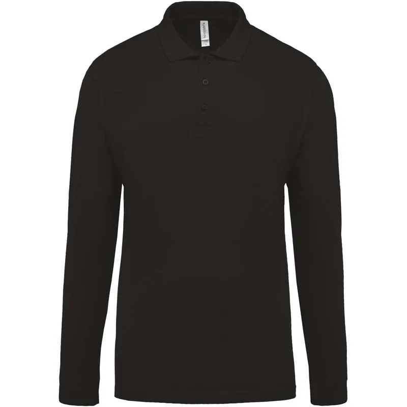 Tricou polo bărbați Kariban Piqué personalizat, negru