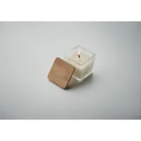 Lumânare parfumată pătrată 50gr personalizat, vedere detaliu