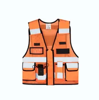 Vestă unisex Korntex Mesh Tactical Vest Sparta personalizată, portocaliu