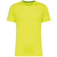 Tricou bărbați Proact Recycled Round Neck Sports personalizat, galben