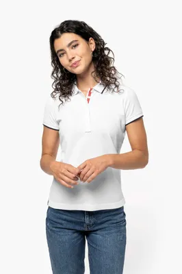 Tricou polo damă Kariban Short-sleeved Piqué Knit