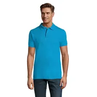 Polo PERFECT MEN 180g personalizat, aqua