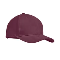 Șapcă baseball cu 6p 270gr personalizată, burgundy