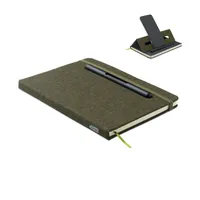 Notebook A5 cu suport telefon personalizat, verde închis