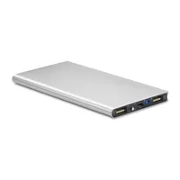 Baterie externă 8000 mAh personalizat, argint mat