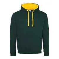 Hanorac unisex Just Hoods Varsity personalizat, verde