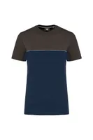 Tricou unisex Designed To Work Eco-friendly Short Sleeve Two-tone personalizat, albastru