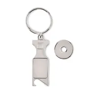 Breloc Euro Token personalizat, vedere spate