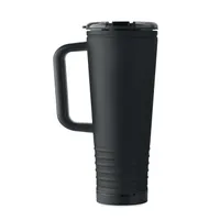 Pahar cu perete dublu de 700 ml personalizat, vedere lateral