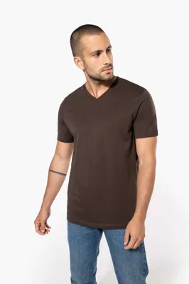 Tricou bărbați Kariban Short-sleeved V-neck personalizat